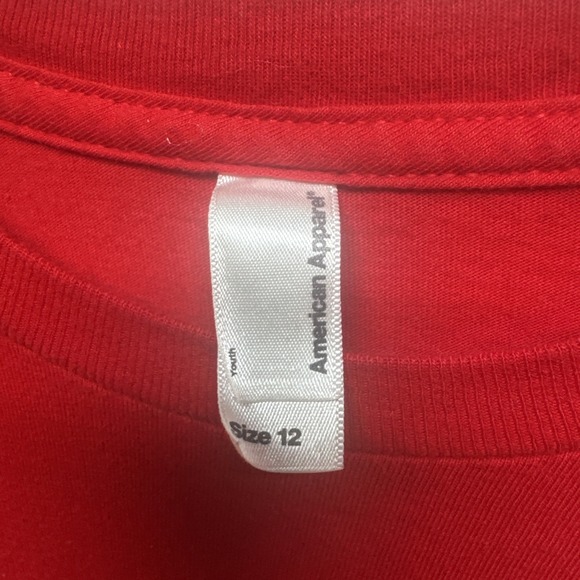 american apparel Youth T Shirt 12‎ NPR Ducati Red Racing Car Short Sleeve - Picture 3 of 9